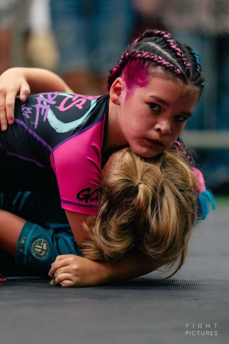 Neon Dreamz (Dark) Rash Guard And Shorts Set